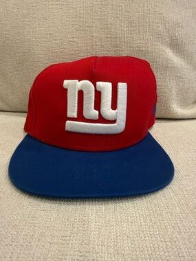 NY Giants Official NFL Red and White 9FIFTY Snapback Hat